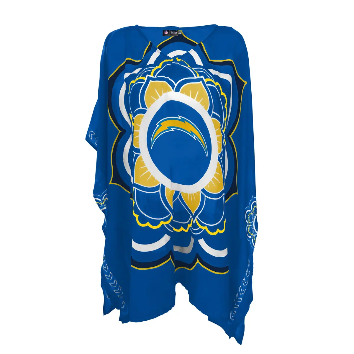 Littlearth NFL Los Angeles Chargers Sheer Caftan with Flower Design, One Size | Versatile Team Spirit Wear - view 2