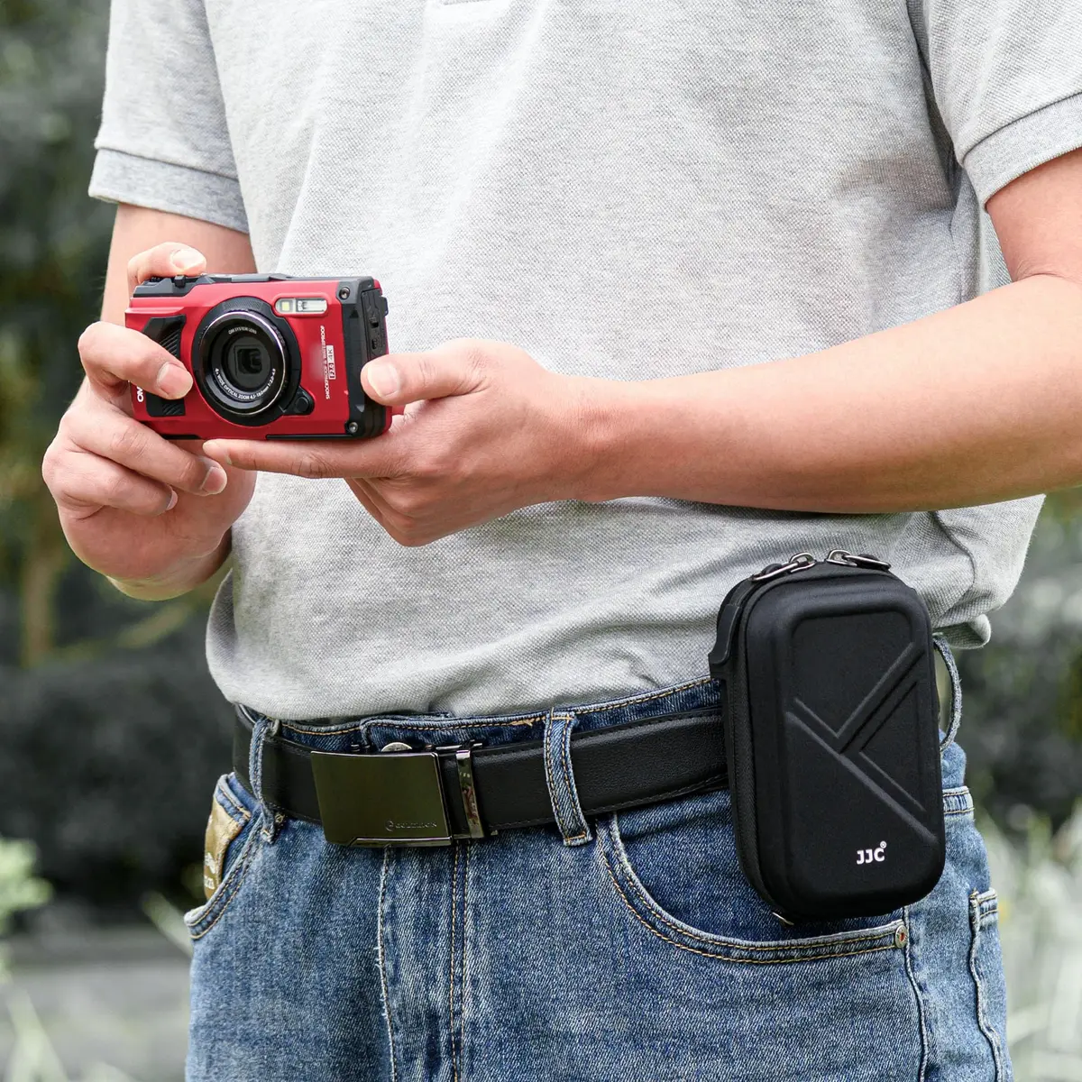JJC Compact Camera Case Bag for Ricoh GR IIIx Olympus TG-7 Sony RX100 VII | Durable EVA Hard Shell with Accessory Pocket - view 9