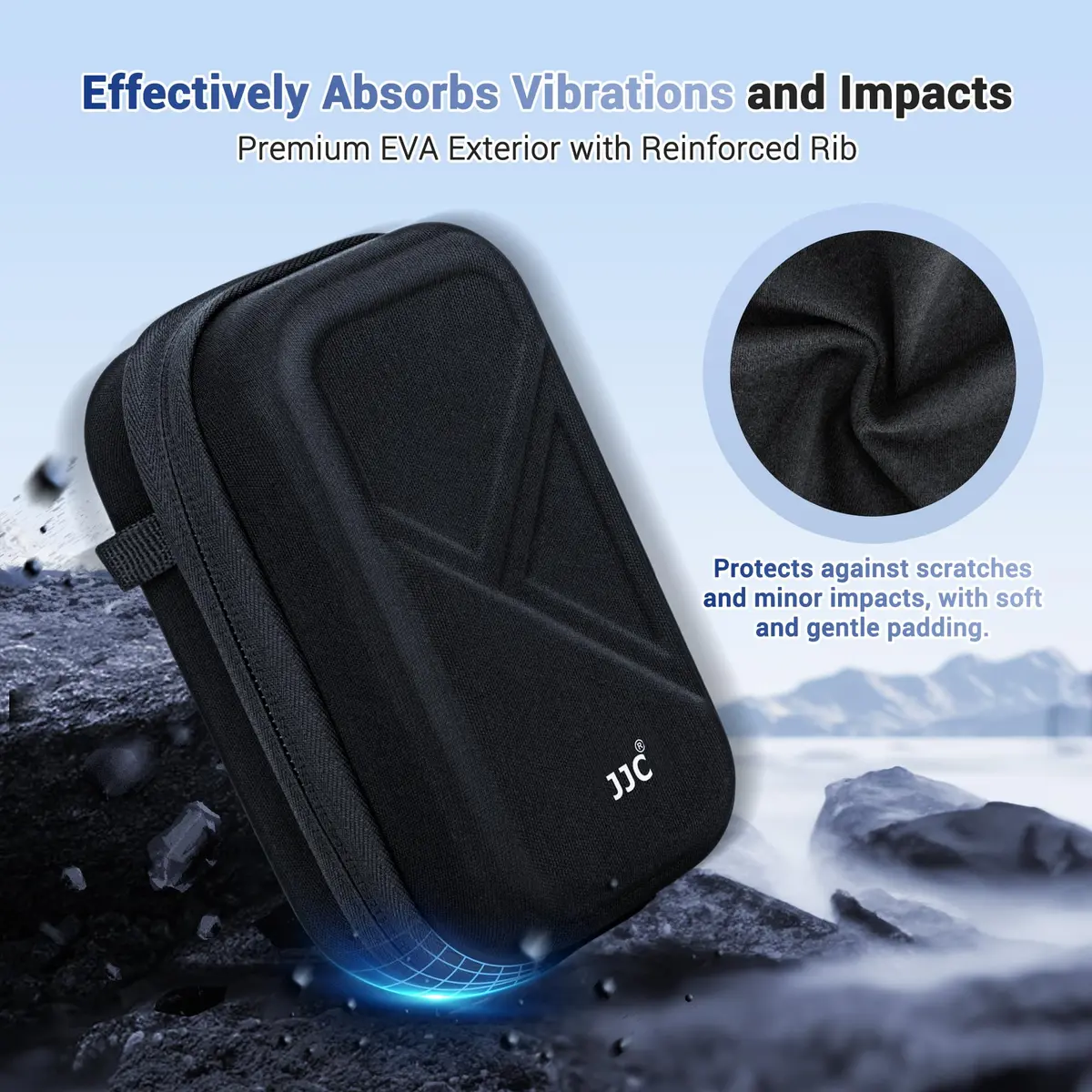 JJC Compact Camera Case Bag for Ricoh GR IIIx Olympus TG-7 Sony RX100 VII | Durable EVA Hard Shell with Accessory Pocket - view 2