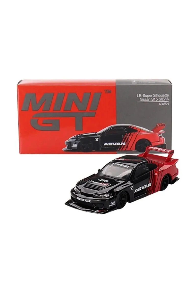 Mini GT 1999 Nissan Silvia (S15) LB-Super Silhouette 1:64 Diecast Model Car | Authentic Detail for Collectors - view 4