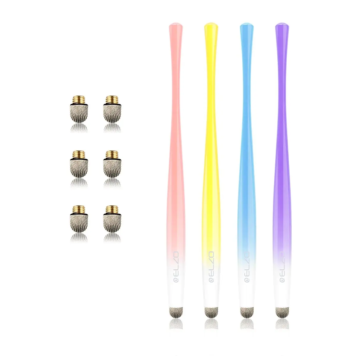 ELZO Capacitive Stylus Pens 4 Pack | Slim Metal Design for All Touch Screens in India - view 6