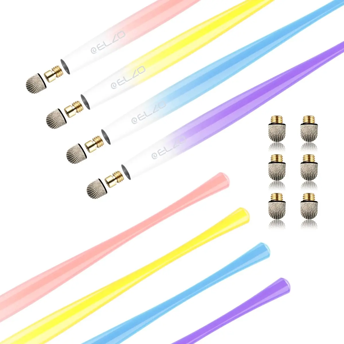 ELZO Capacitive Stylus Pens 4 Pack | Slim Metal Design for All Touch Screens in India - view 7