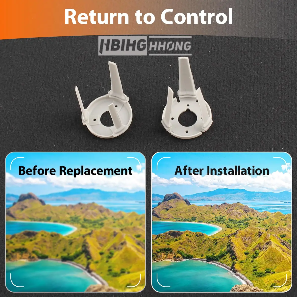 HBIHGHHONG Gimbal Shock Absorption Rubber Replacement for DJI Mini 4 Pro (Left & Right) with Repair Tools - view 4