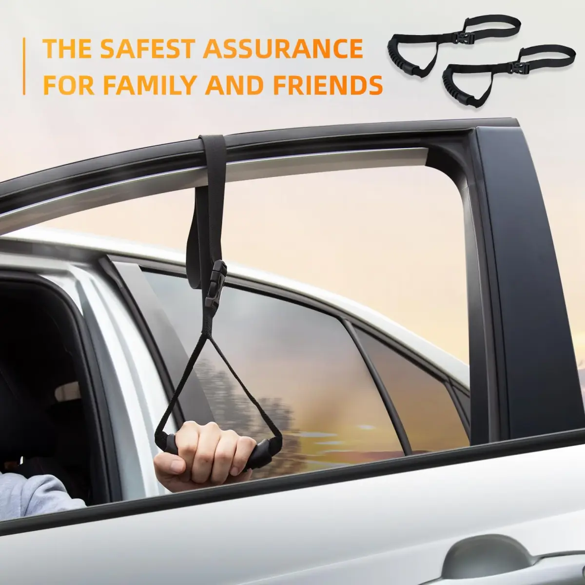 KOUNATSURI Car Door Handle for Elderly 2-Pack | Portable Vehicle Support Handle with 400lb Capacity - view 6