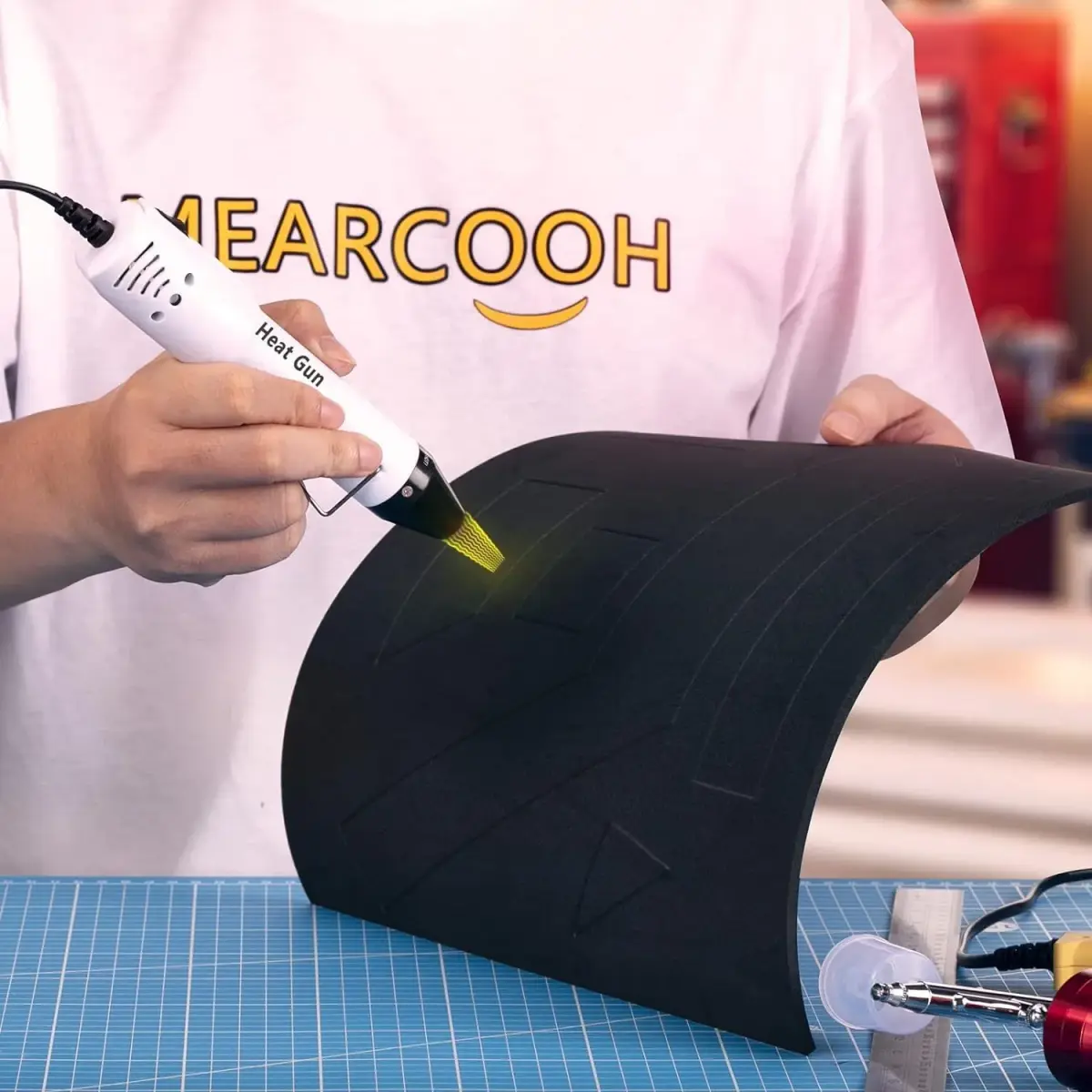 MEARCOOH Black EVA Foam Roll 12mm Thick (35.5cm x 99cm) | High Density 86kg/m³ for Cosplay & Crafts - view 5