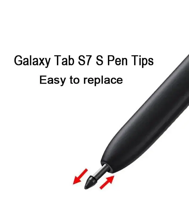 Befzygwk Replacement S Pen Tips for Samsung Galaxy Tab S7/S7+/S7 FE (10 Black Tips) - view 3