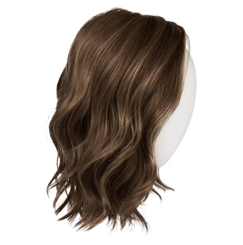 Hair u wear Raquel Welch Simmer Elite Layered Shoulder Length Wig Petite Cap RL4/10SS SS Iced Java | Lightweight Hand-Tied Synthetic Wig - view 4