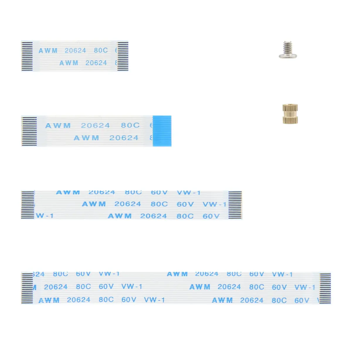 Geekworm PCIe FFC Ribbon Cable Set 30mm/50mm/80mm | Supports Raspberry Pi 5 & NVMe SSD - main product image