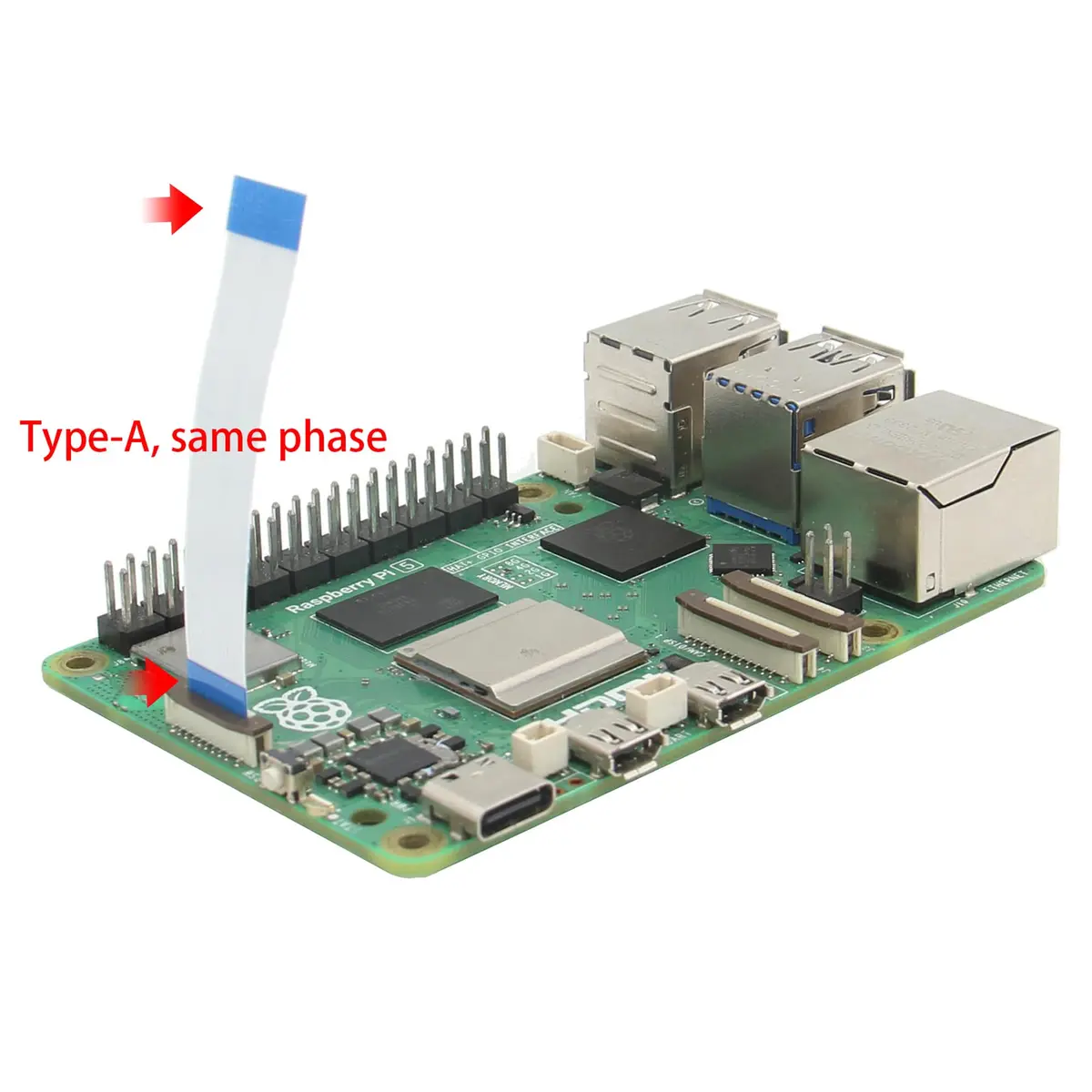 Geekworm PCIe FFC Ribbon Cable Set 30mm/50mm/80mm | Supports Raspberry Pi 5 & NVMe SSD - view 6