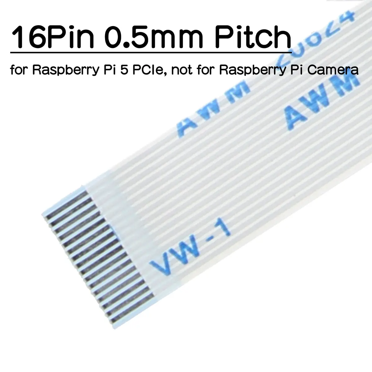Geekworm PCIe FFC Ribbon Cable Set 30mm/50mm/80mm | Supports Raspberry Pi 5 & NVMe SSD - view 2