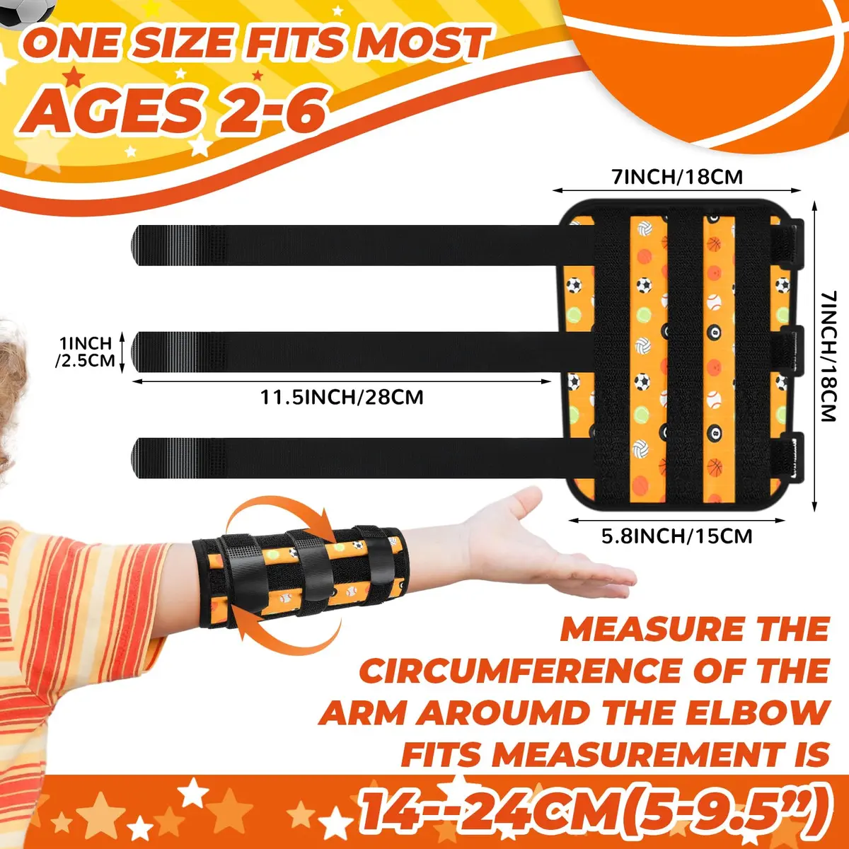 Threlaco 2 Pack Thumb Sucking Stop for Kids 4.5-8 inch Elbow Circumference | Pediatric Finger Sucking Guard - view 2