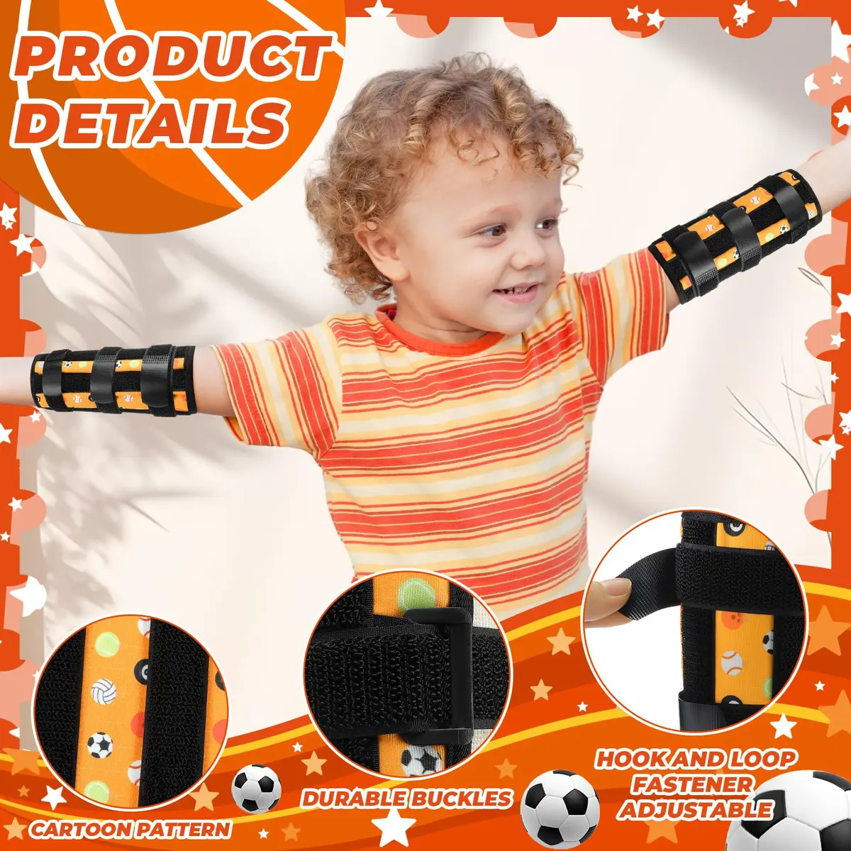 Threlaco 2 Pack Thumb Sucking Stop for Kids 4.5-8 inch Elbow Circumference | Pediatric Finger Sucking Guard - view 4