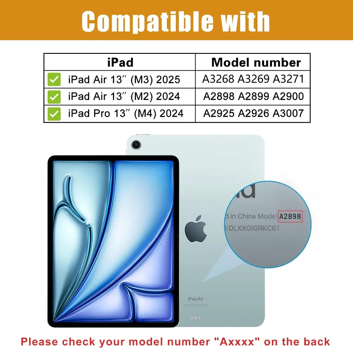 ProCase 2 Pack Tempered Glass Screen Protector for iPad Pro 13 Inch (M4) & iPad Air 13 Inch (M2/M3) 2024/2025 Release | 9H Hardness HD Clear - view 2