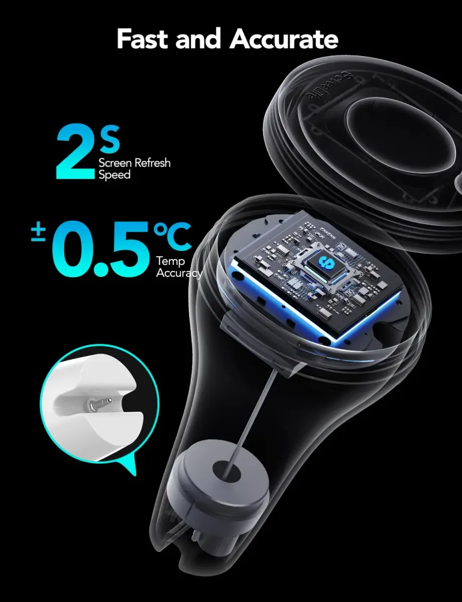 GoveeLife WiFi Pool Thermometer P1 Wireless, Water Thermometer 20 cm (7.9 in) | Real-time Temperature Monitoring - view 5
