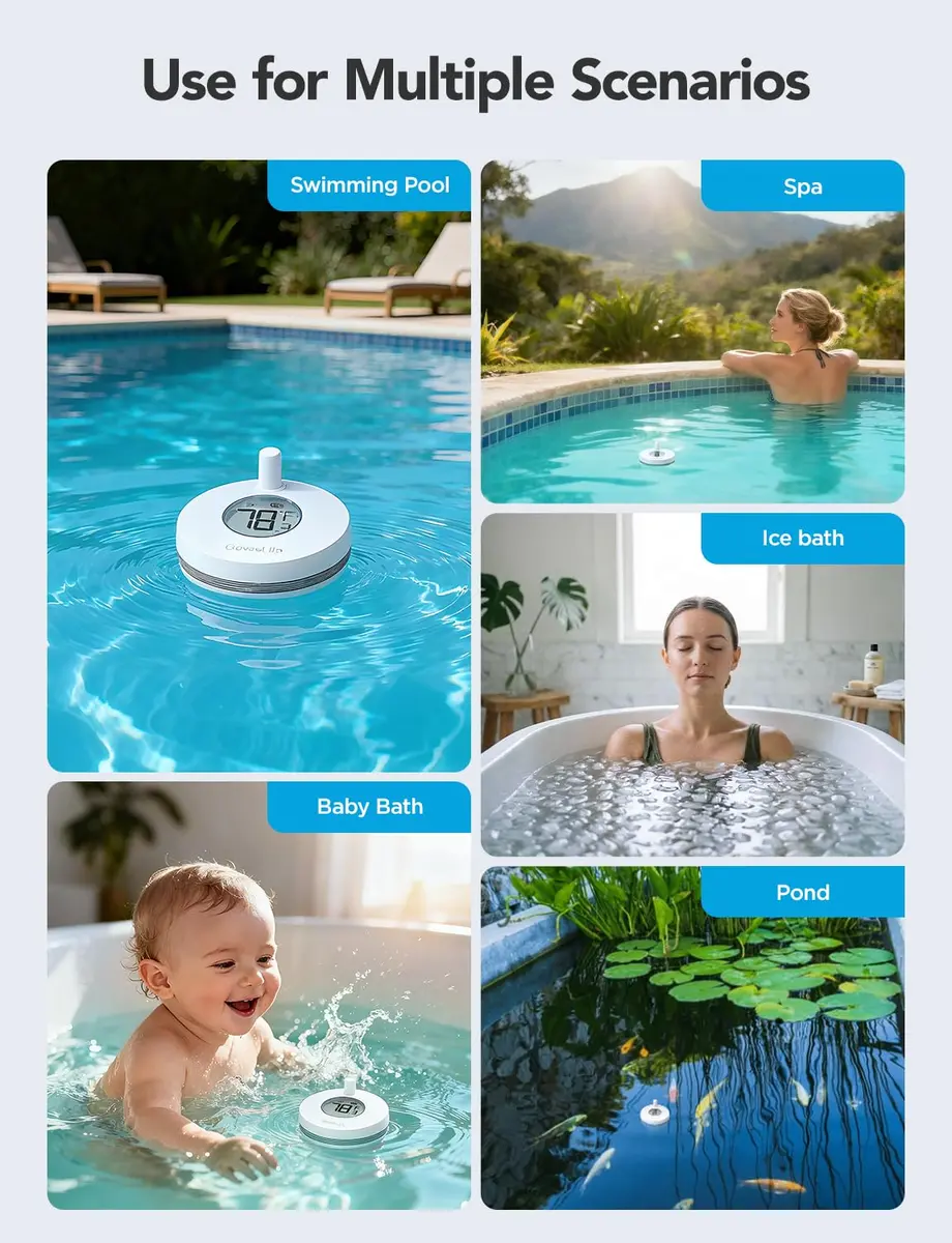GoveeLife WiFi Pool Thermometer P1 Wireless, 2 Pack | Monitors Water Temp Remotely with App Control - view 6