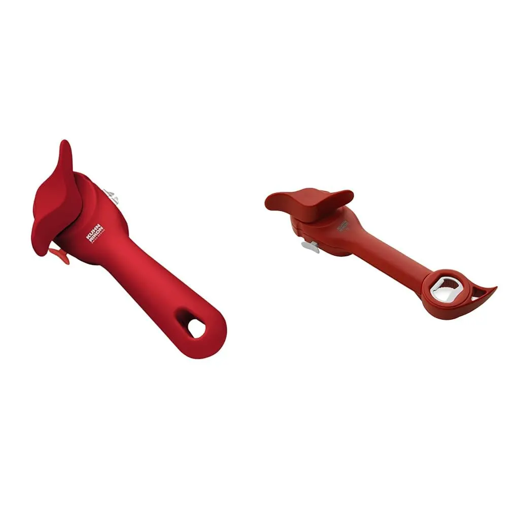 Kuhn Rikon Auto Safety LidLifter & Master Opener Set, Red | Hygienic & Safe Can, Bottle, Jar Opener - main product image