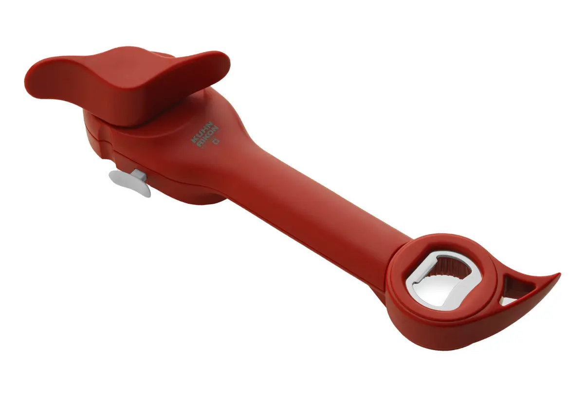 Kuhn Rikon Auto Safety LidLifter & Master Opener Set, Red | Hygienic & Safe Can, Bottle, Jar Opener - view 5