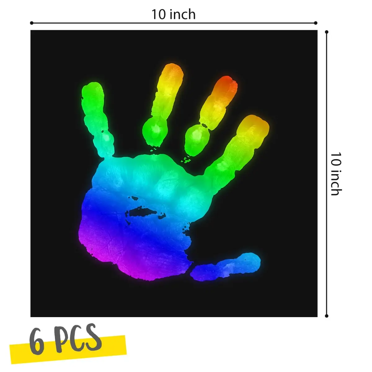Spakon Heat Sensitive Sheets 6 x 6 Inch (15 x 15 cm) | Color Changing Liquid Crystal Science Experiment Material - view 2