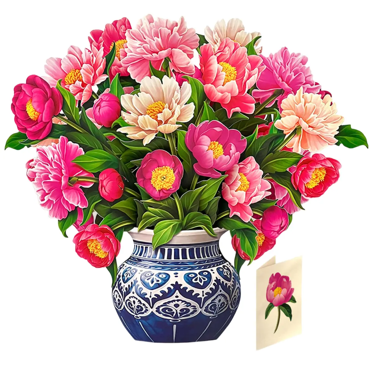 Freshcut Paper Grande Peony Paradise 3D Pop Up Card 19" x 24" | Birthday, Mother's Day, Thank You Gift - main product image