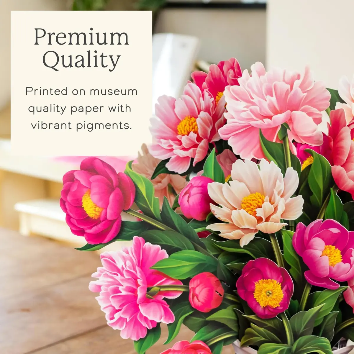 Freshcut Paper Grande Peony Paradise 3D Pop Up Card 19" x 24" | Birthday, Mother's Day, Thank You Gift - view 5