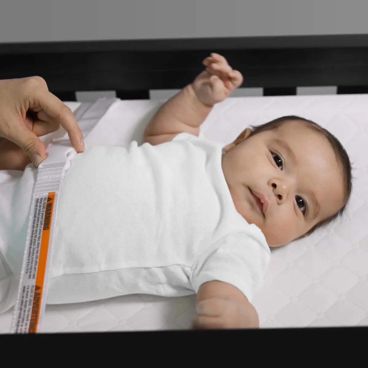 Ingenuity Contoured Changing Pad with Safety Strap & Waterproof Liner | 32 x 16 inches (81.3 x 40.6 cm) - view 7