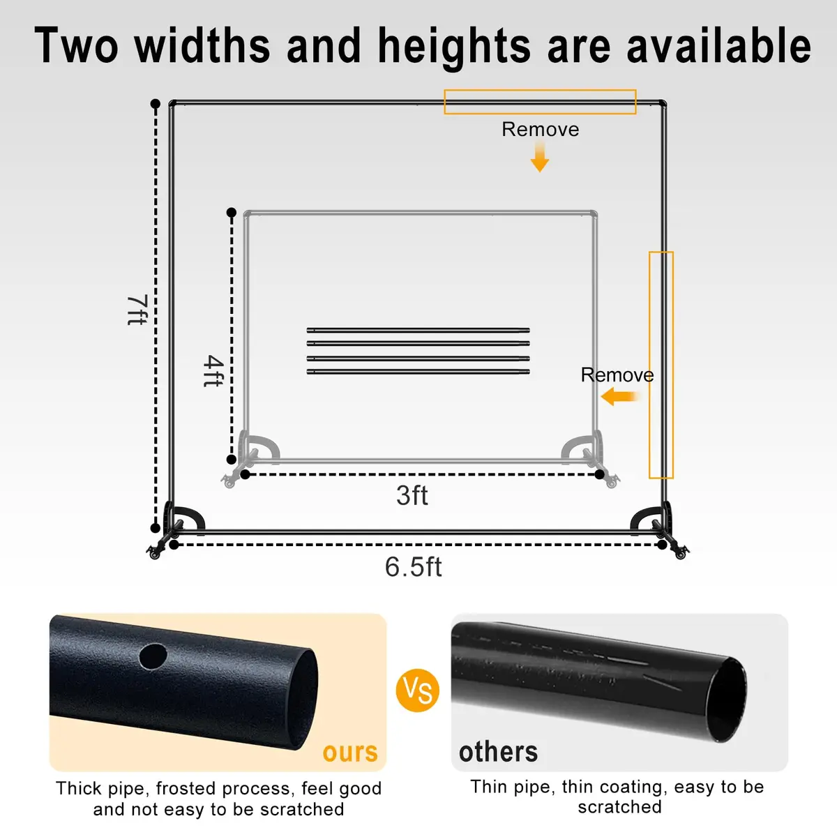 SHIRTAL 7x6.5ft Green Screen Backdrop Kit with Movable Wheeled Stand for Video & Photography - view 3