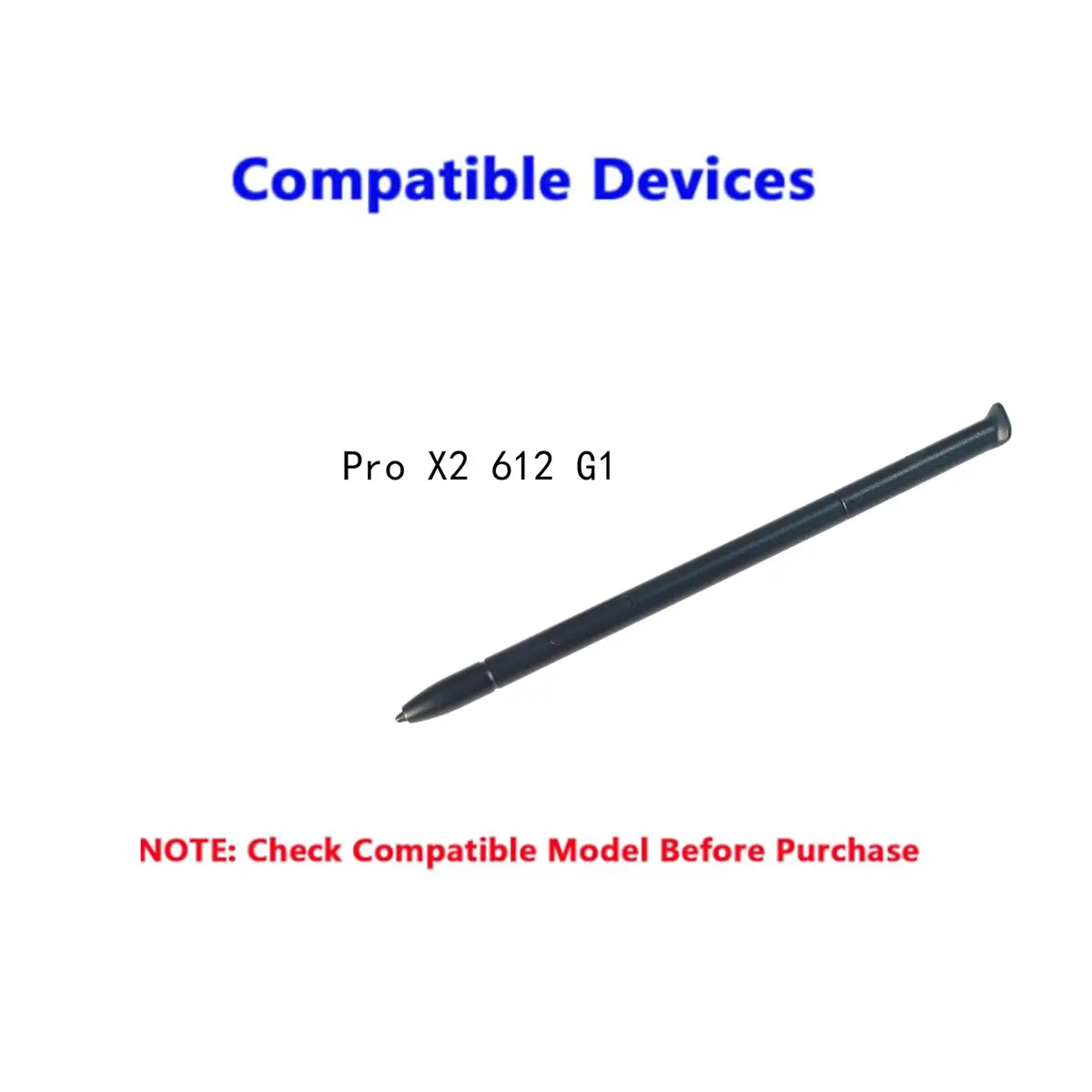 MITATTOK passive stylus pen for HP Pro 612 & Pro X2 612 G1 | Black, battery-free, precise - view 2