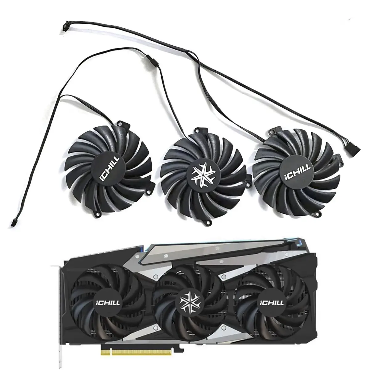 LTANDBR CF-12915S/CF-12910S GPU Cooler for INNO3D RTX 3070/3070Ti/3080/3080Ti/3090 iCHILL X4 Graphics Card Cooling Fan - main product image