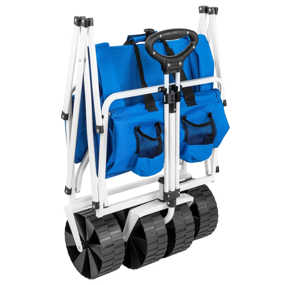 MacSports Lightweight Collapsible Outdoor All Terrain Beach Wagon - Blue | Portable Garden Cart with 150 lbs Capacity - view 3