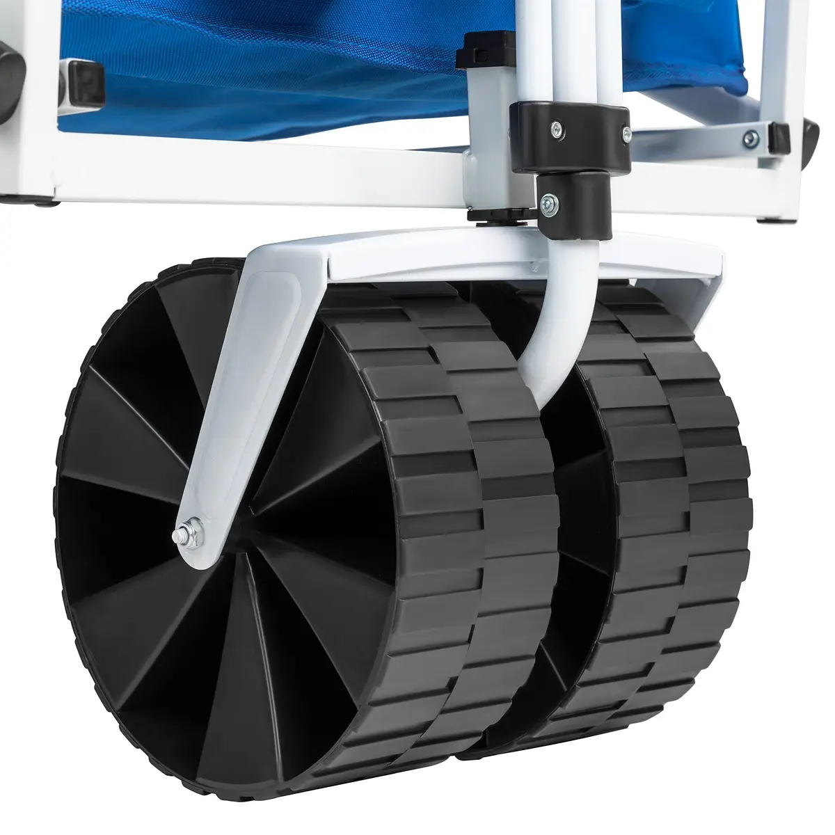 MacSports Lightweight Collapsible Outdoor All Terrain Beach Wagon - Blue | Portable Garden Cart with 150 lbs Capacity - view 4
