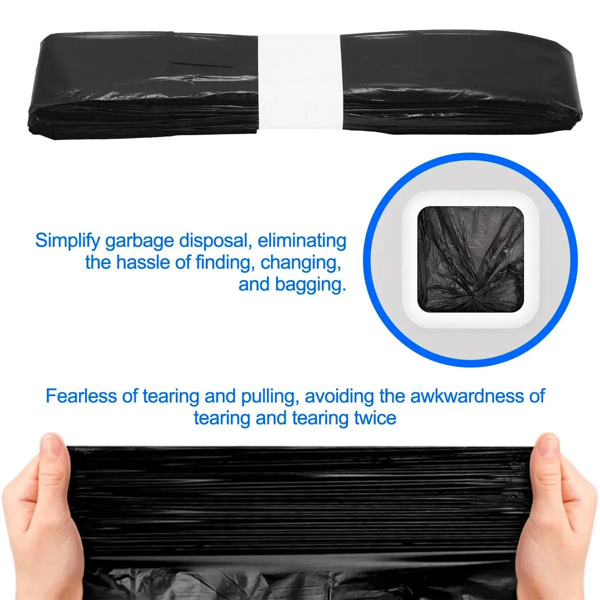 AOZBZ Automatic Trash Can Refill Bags 6Pack | Self Sealing Compatible for TOWNEW T1S/T AIR X/T Air Lite & Airdeer - view 5