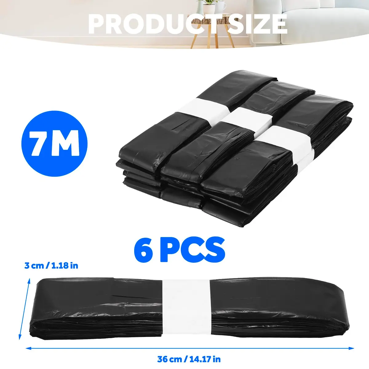 AOZBZ Automatic Trash Can Refill Bags 6Pack | Self Sealing Compatible for TOWNEW T1S/T AIR X/T Air Lite & Airdeer - view 6