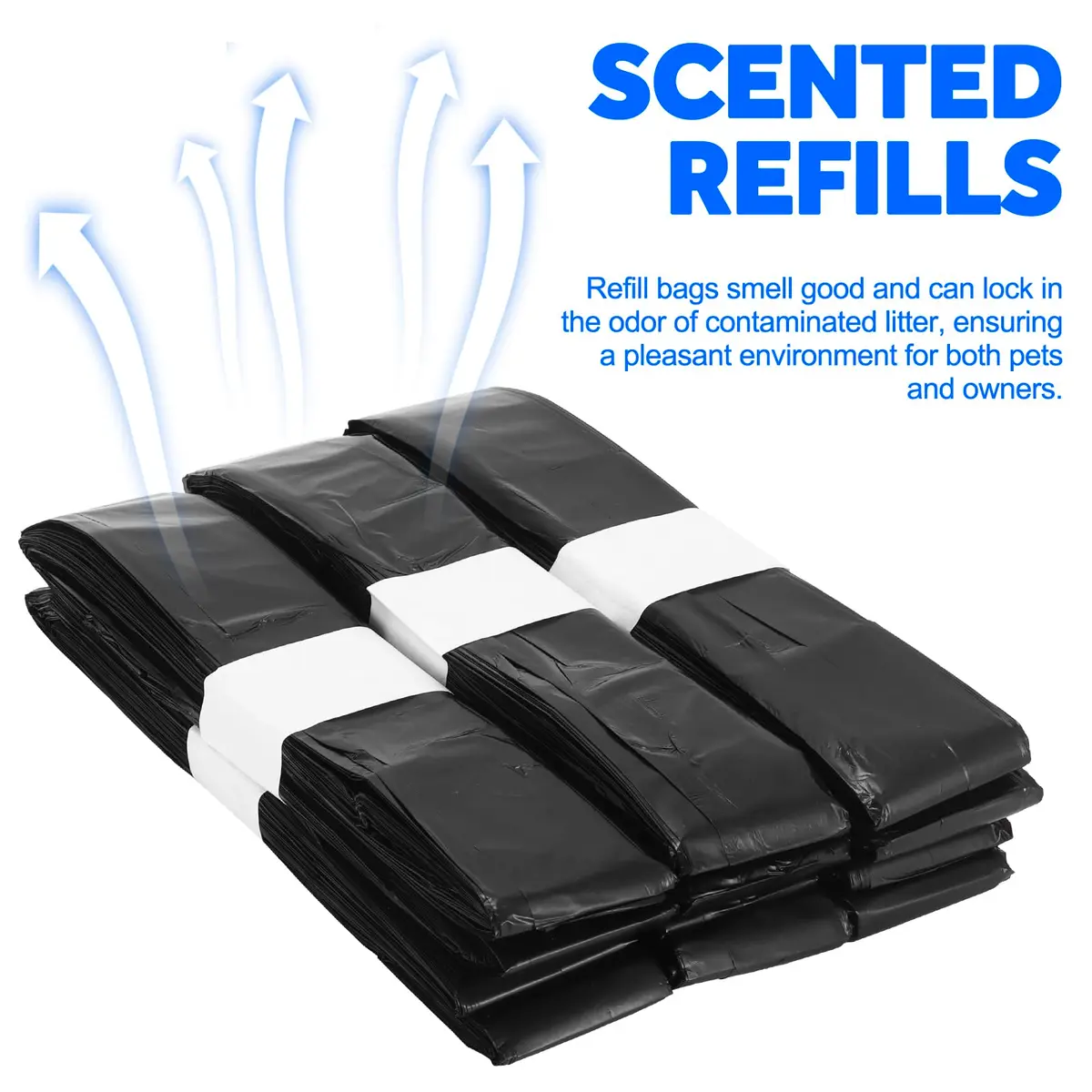 AOZBZ Automatic Trash Can Refill Bags 6Pack | Self Sealing Compatible for TOWNEW T1S/T AIR X/T Air Lite & Airdeer - view 3