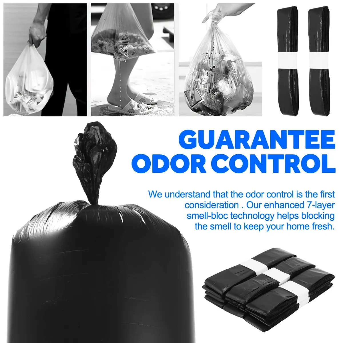 AOZBZ Automatic Trash Can Refill Bags 6Pack | Self Sealing Compatible for TOWNEW T1S/T AIR X/T Air Lite & Airdeer - view 4