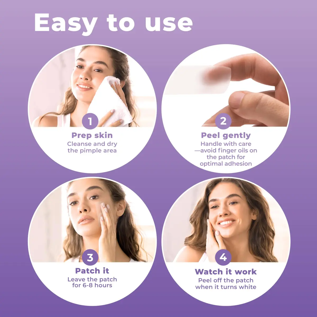 PatchRx Large Pimple Patches 20 Count | Hydrocolloid Acne Patch for Face & Body - view 4