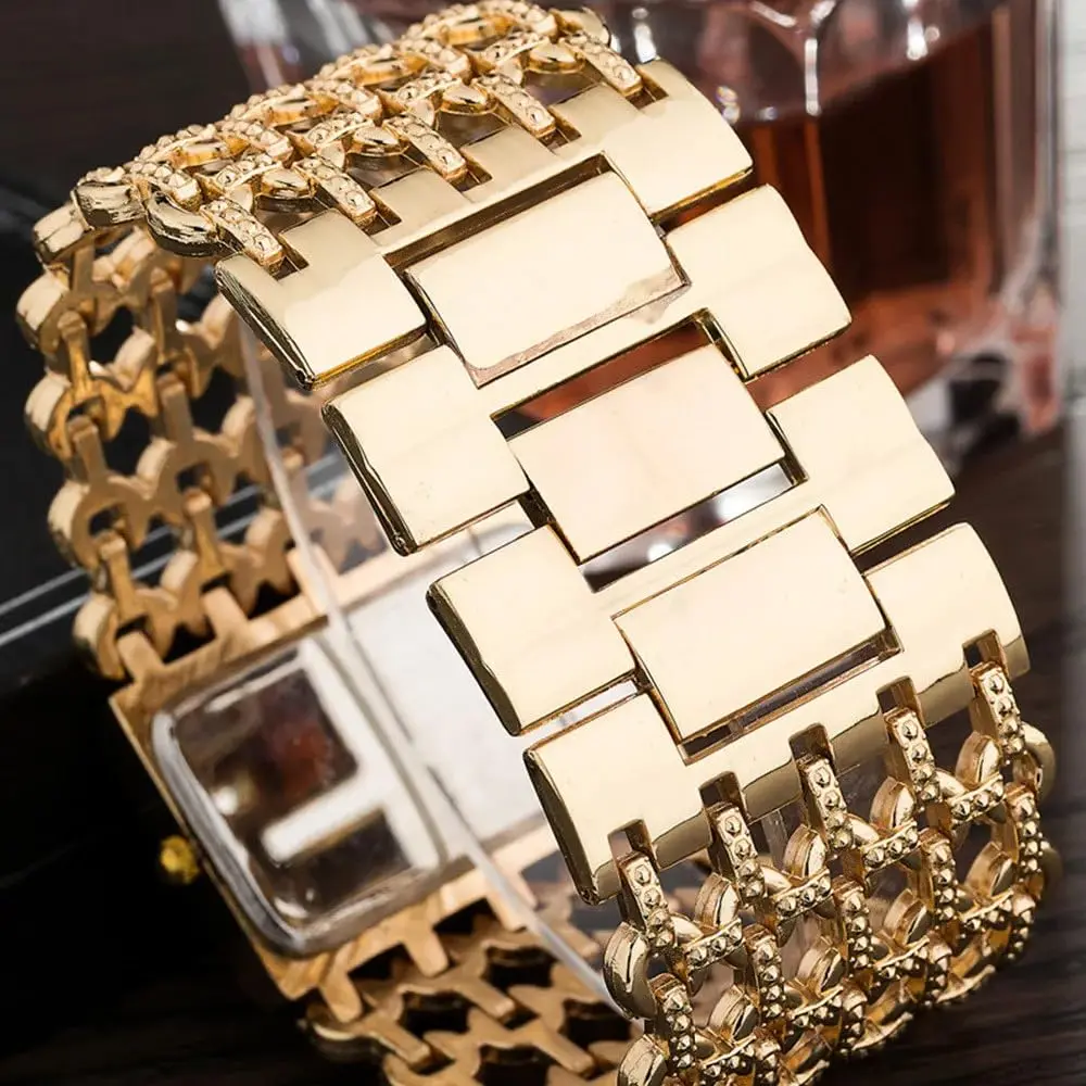 SENRUD Women's Quartz Watch Luxury Rectangular Case Analog Bracelet Watch 37mm (1.46 in) | Elegant Fashion Timepiece - view 6
