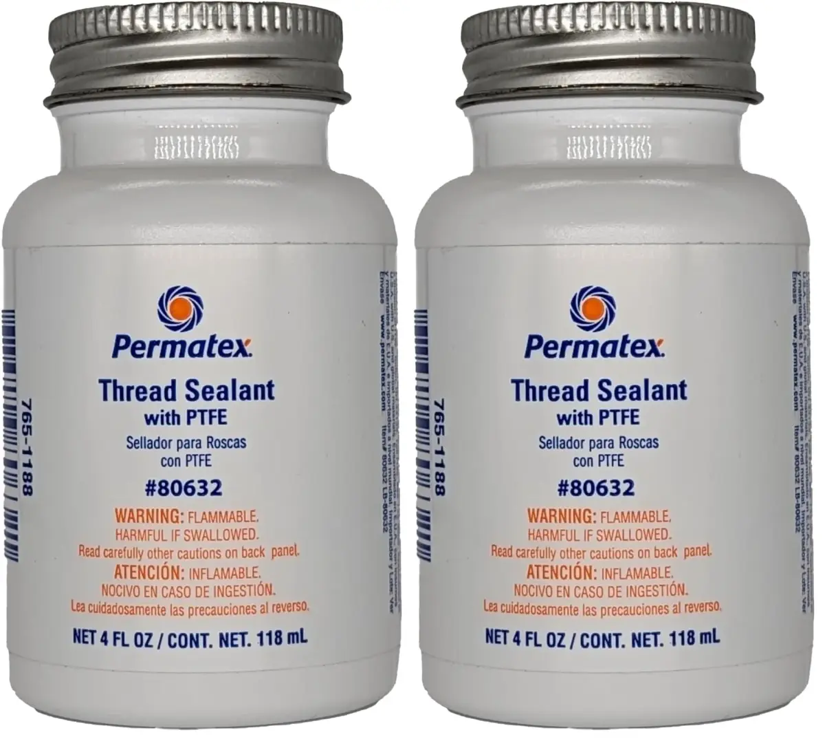 Permatex White 4 oz (118ml) Thread Sealant with PTFE | Pack of 2 - main product image