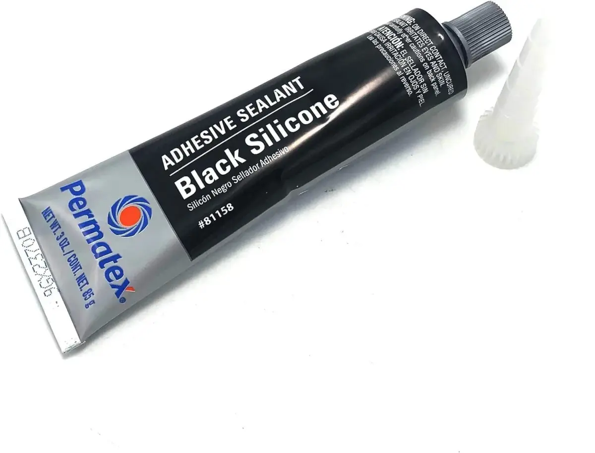 Permatex Black Silicone Adhesive Sealant 3 oz. Tube (177ml / 6 oz. Pack of 2) | Bonds, Seals, and Repairs Glass, Metal, Plastic, and More - view 7