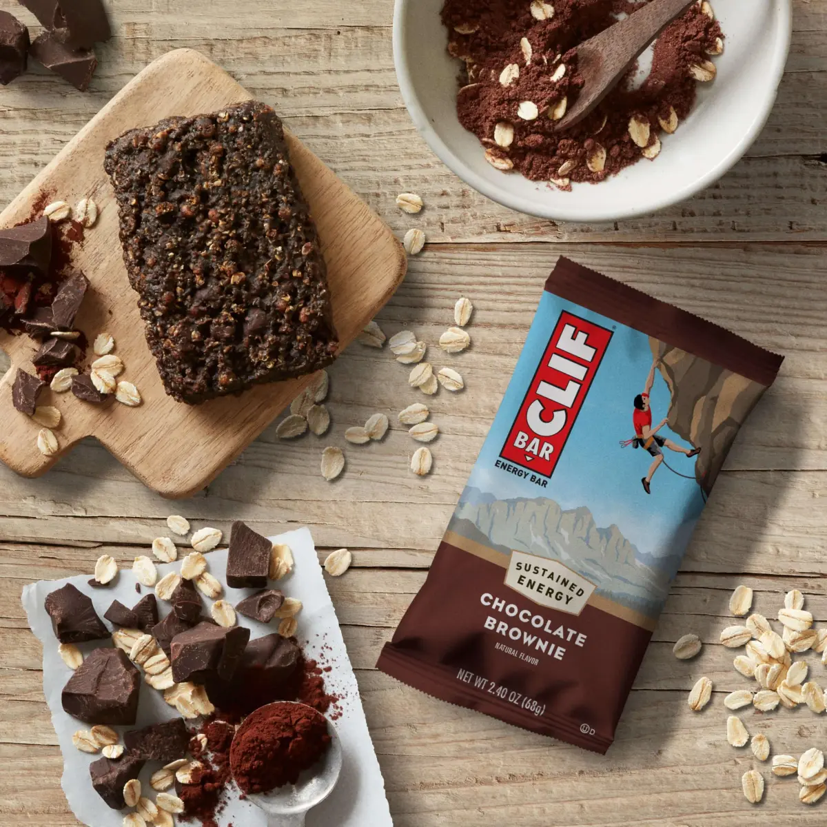 CLIF BAR Chocolate Brownie Protein Energy Bars 15ct (510g / 18oz) | Sustained Energy for Active Bodies - view 5