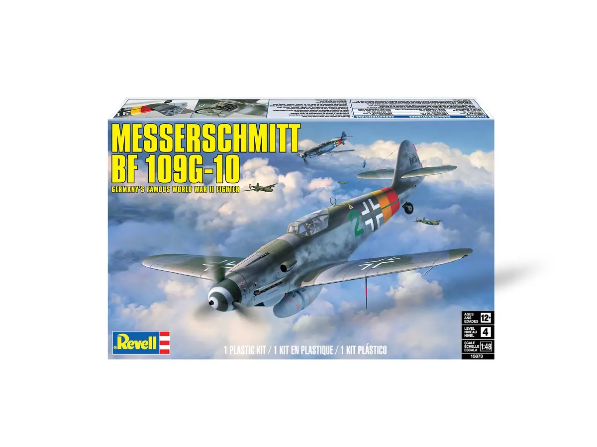 Revell Model Kit #15873 Messerschmitt BF 109G-10 1:48 Scale 40-Piece Skill Level 4 Aircraft Kit - view 5