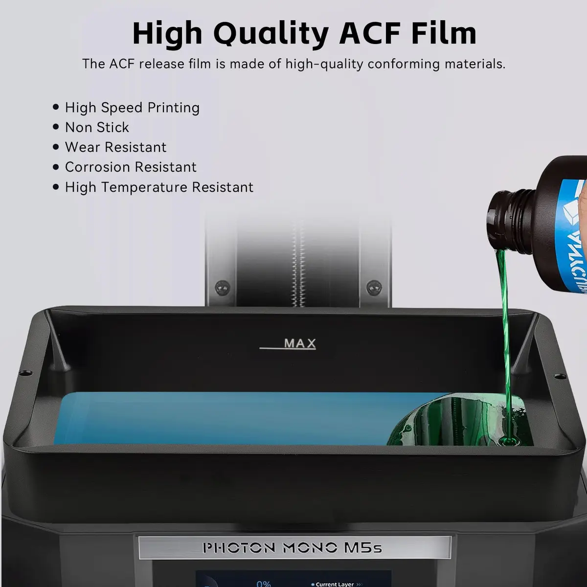UniTak3D Photon Mono M5S/M5S Pro/M7 Pro/Saturn 3 Ultra ACF Release Film 3Pcs 278x190mm | High-Speed 3D Printer Accessory - view 8