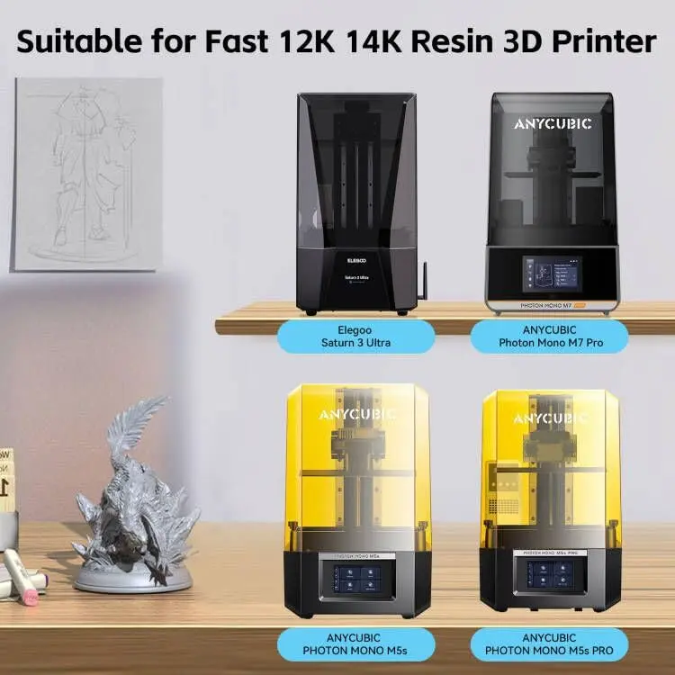 UniTak3D Photon Mono M5S/M5S Pro/M7 Pro/Saturn 3 Ultra ACF Release Film 3Pcs 278x190mm | High-Speed 3D Printer Accessory - view 2