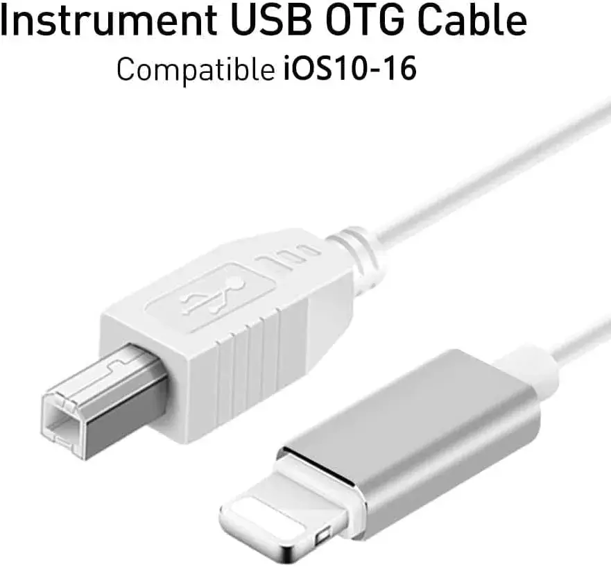 MeloAudio Lightning to MIDI Cable 2m (6.6ft) | Stable & Durable USB 2.0 OTG for iOS Music Instruments - view 7