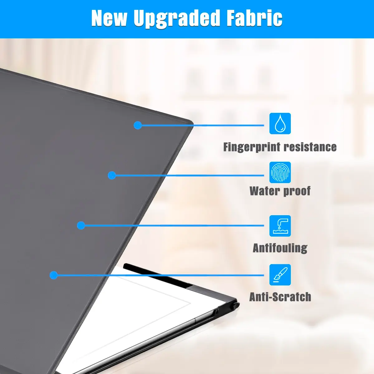 QIOFEARTH Case for Remarkable 2 Paper Tablet 10.3" | Slim Protective Cover with Pen Holder - view 4