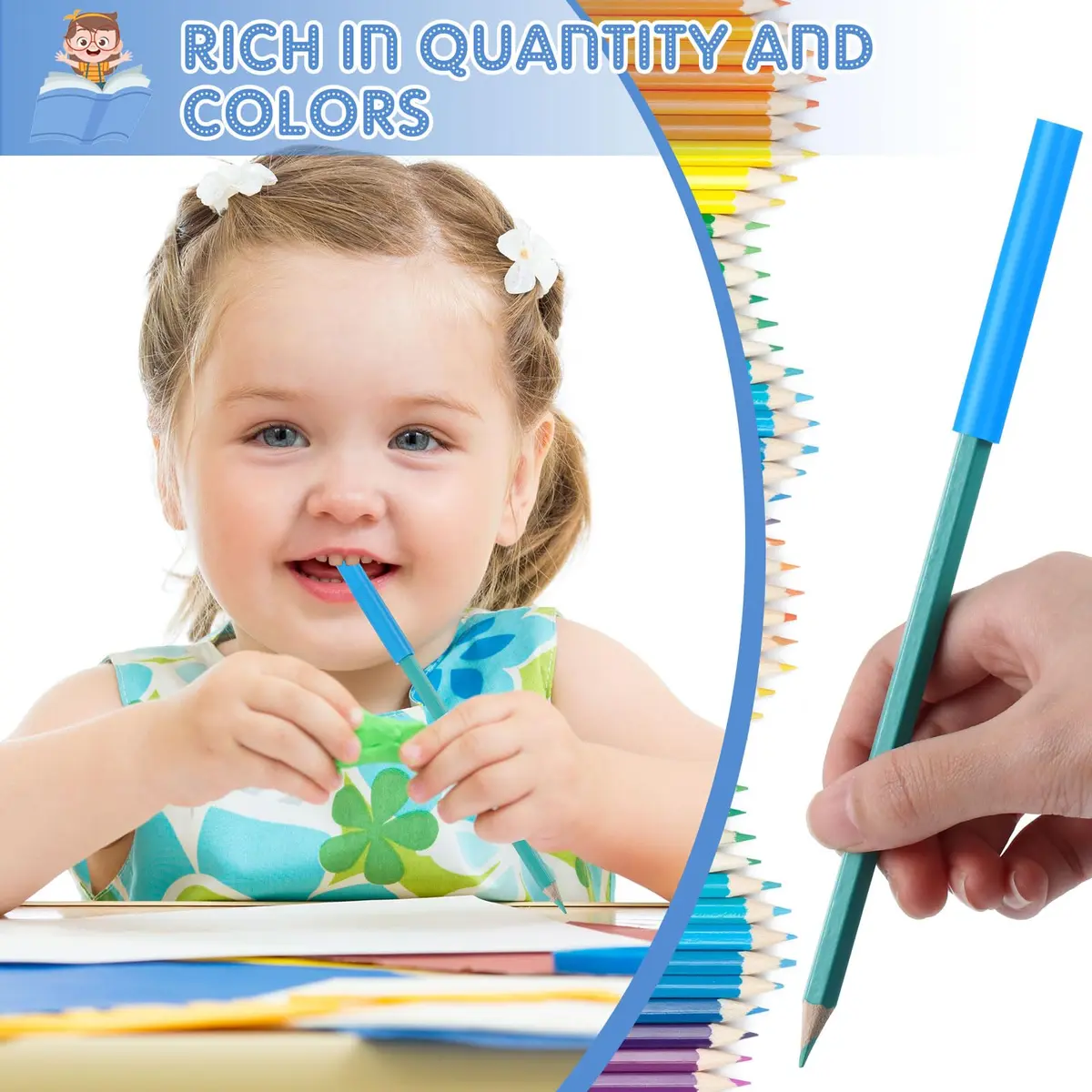 TINLADE Chewable Pencil Toppers Sensory for Kids, Bright Colors | 24 Count Pack | Oral Motor Aid - view 5