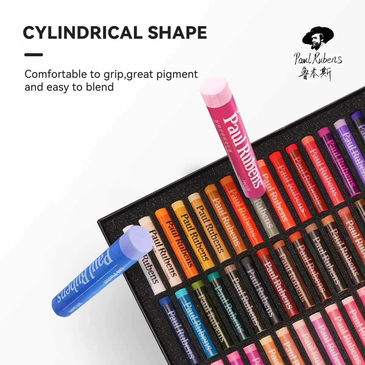 Paul Rubens Oil Pastels for Artists, 72 Floral Colors Soft Oil Pastel Set | Vibrant and Creamy Art Supplies - view 7