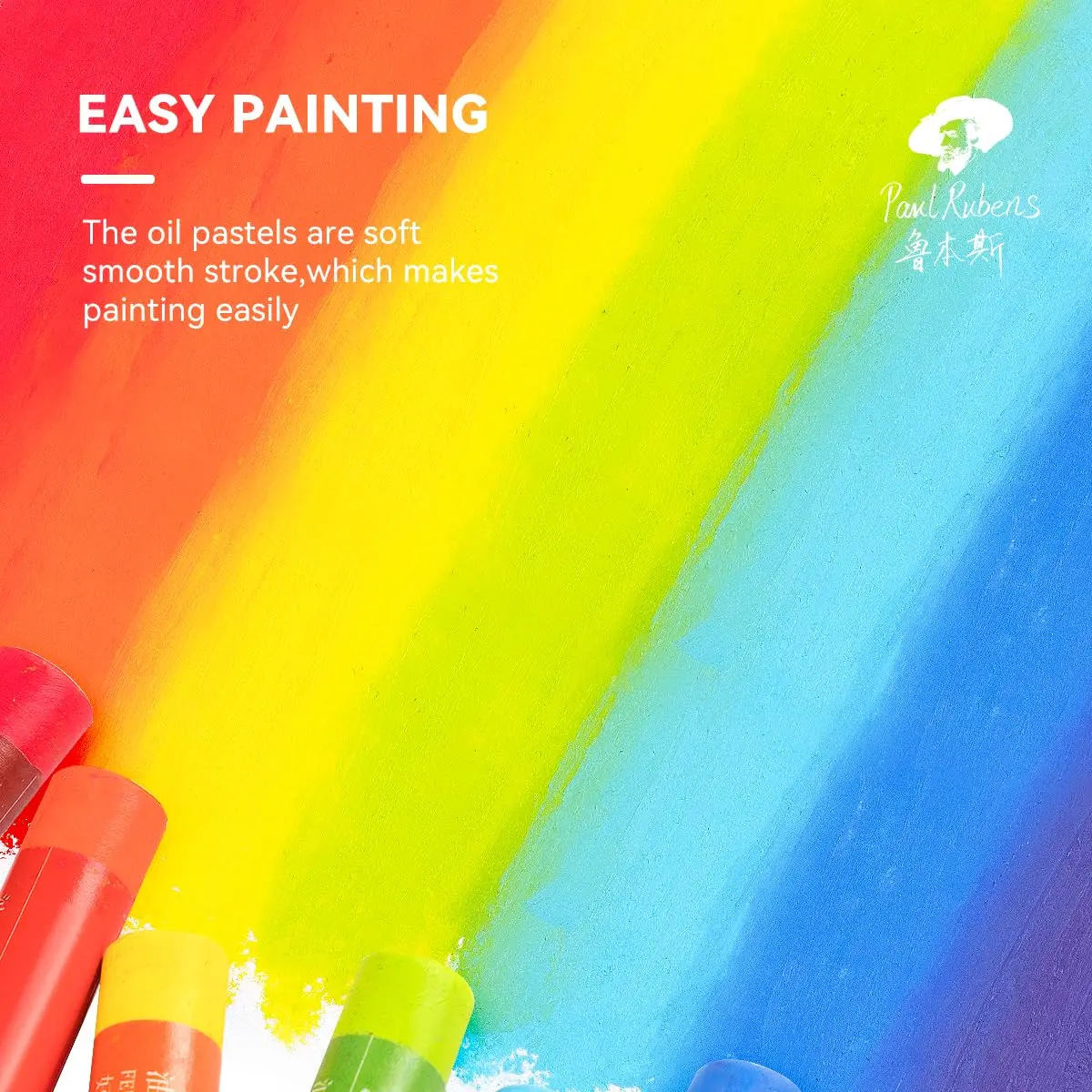 Paul Rubens Soft Oil Pastels 51 Count (70 mm x 12 mm) | Vibrant Colors for Artists & Students - view 2