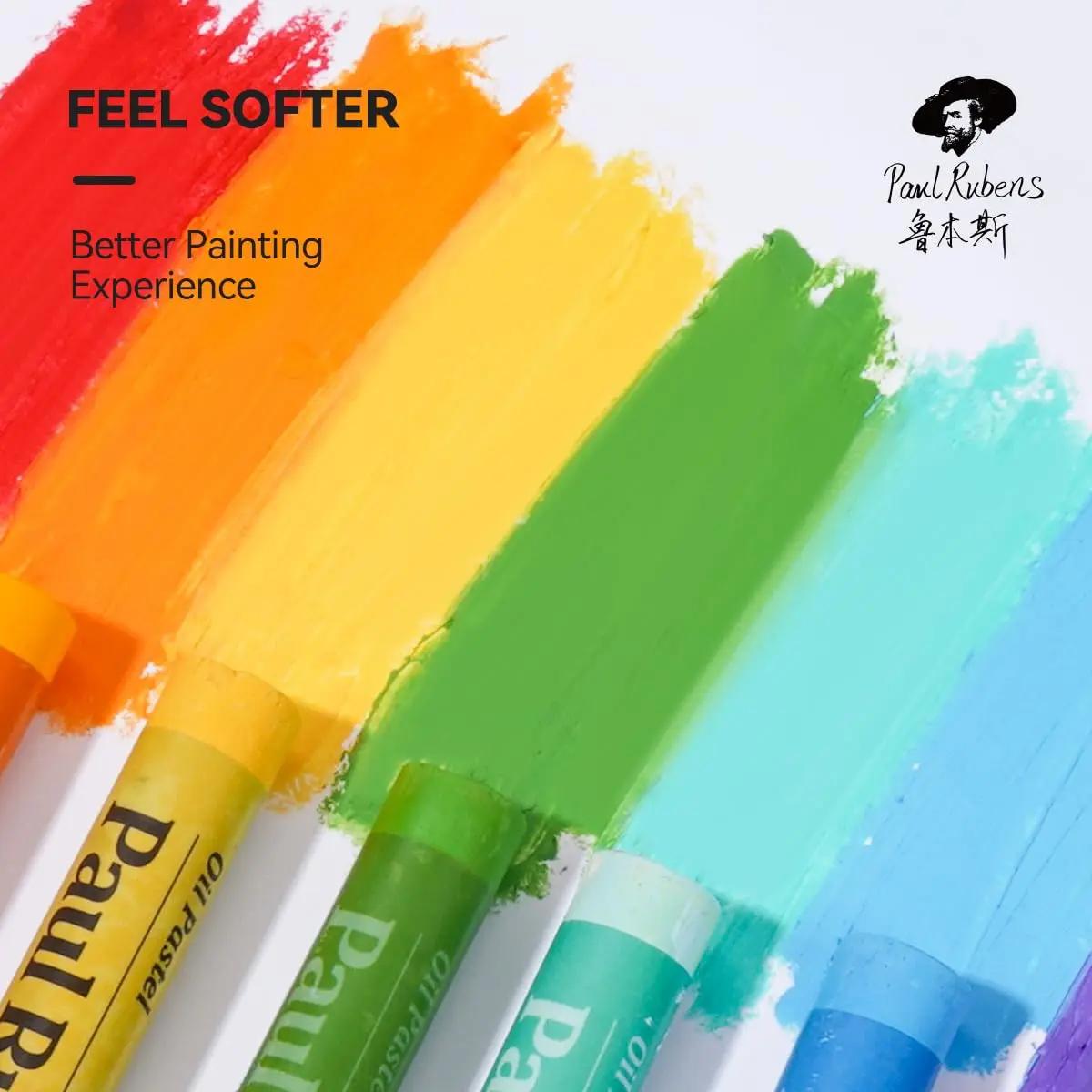 Paul Rubens Oil Pastels for Artists, 72 Landscape Colors | Vibrant & Creamy, Soft Oil Pastels for Sketching & Painting - view 3