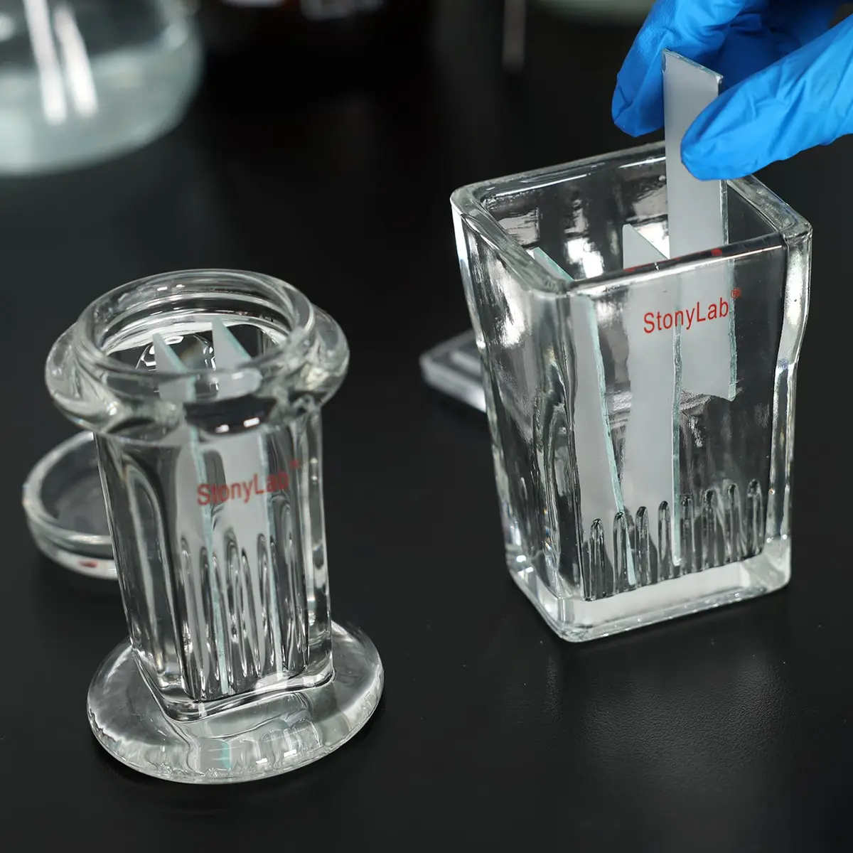 stonylab TLC Developing Tank Borosilicate Glass Small TLC Chamber | Lab Equipment for Thin Layer Chromatography - view 7