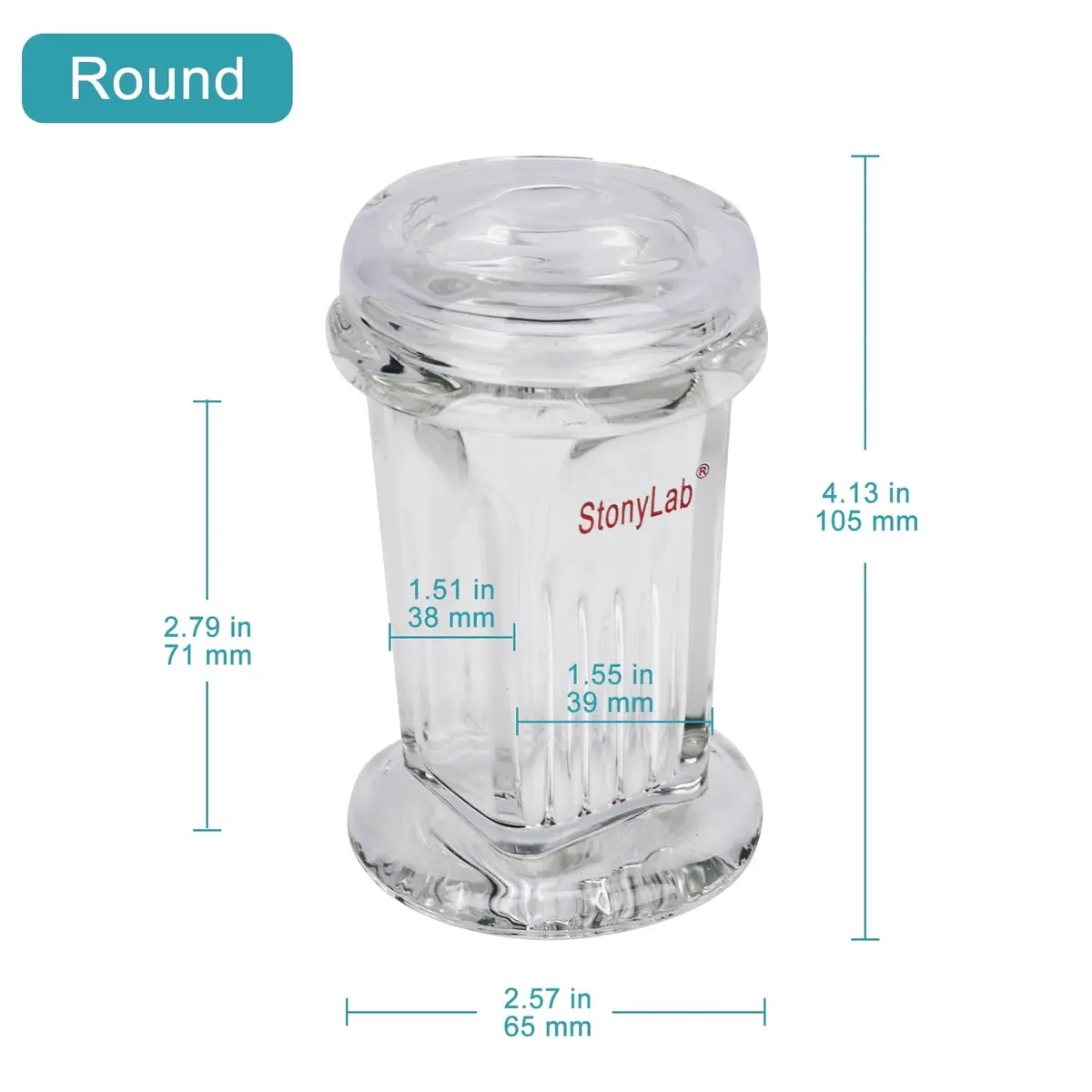 stonylab TLC Developing Tank Borosilicate Glass Small TLC Chamber | Lab Equipment for Thin Layer Chromatography - view 2